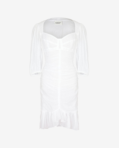 Isabel Marant Étoile Lunesa Cotton Dress In White