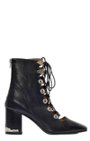 TOGA TOGA PULLA POINTED TOE LACED ANKLE BOOTS