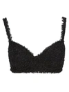 Balenciaga Adjustable Straps Textured Fabric Top In Black