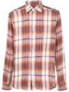 Barena Venezia Barena Check Print Cotton Blend Shirt In Beige