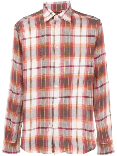 BARENA VENEZIA BARENA CHECK PRINT COTTON BLEND SHIRT