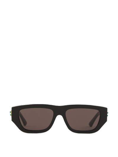 Bottega Veneta Eyewear Rectangular Frame Sunglasses In Black