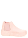 Moschino Gummy 40mm Logo-embossed Ankle Boots In Pink