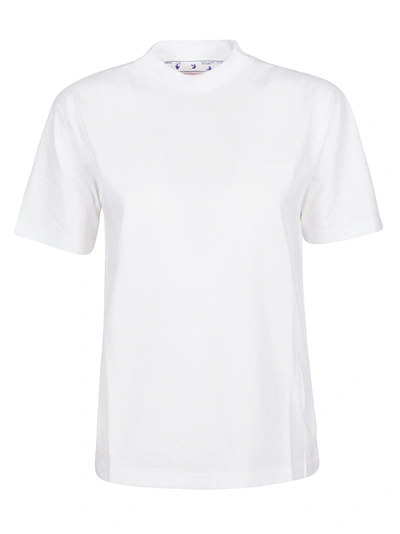 Off-white Diag-print T-shirt In White White