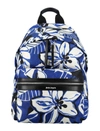 PALM ANGELS PALM ANGELS HIBISCUS PRINTED ZIPPED BACKPACK