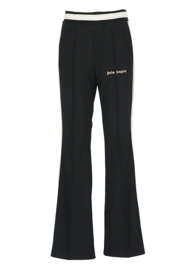 Palm Angels Ultralight Flare Track Pants In Black