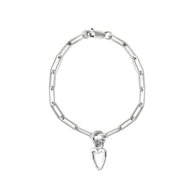 Renné Jewellery Trace Chain Bracelet Tiny Heart