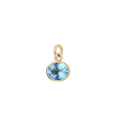 Renné Jewellery 9 Carat Gold Blue Topaz Sweetie Charm