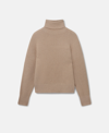 Stella Mccartney Rib-knit Regenerated Cashmere Cape Jumper In Oat