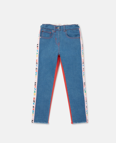 Stella Mccartney Logo Tape Skinny Jeans In Multicolour