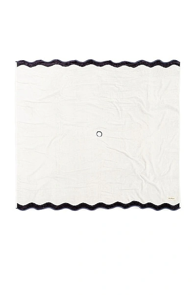 Business & Pleasure Co. Beach Blanket In Malibu Black Stripe