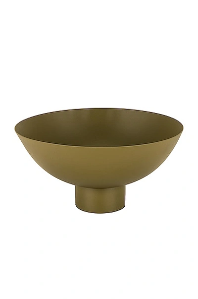 Hawkins New York Large Essential Footed Bowl In Olive