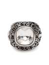 Ambush Class Crystal-embellished Ring In Silver