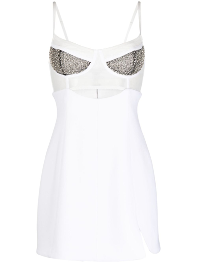 Rachel Gilbert Hartley Sleeveless Mini Dress In White