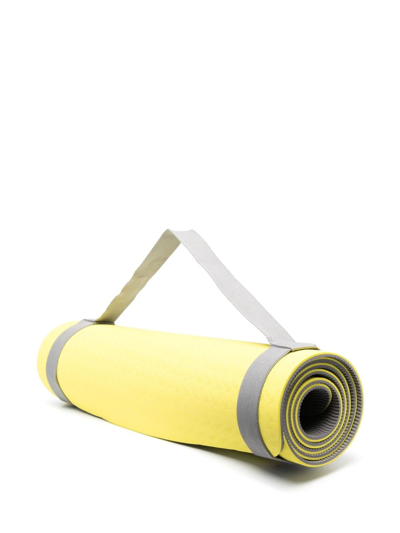 Adidas By Stella Mccartney Embossed Yoga Mat In Yellow