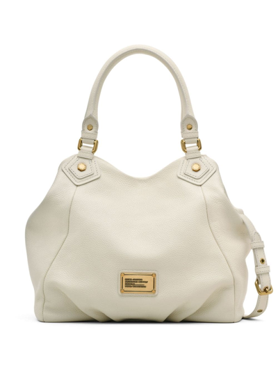 Marc Jacobs The Fran Leather Tote Bag In White