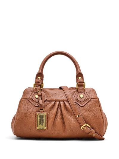 Marc Jacobs The Baby Groovee Leather Bag In Brown