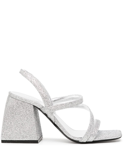 Nodaleto Bulla Gemini Mary Jane Sandals In Silver