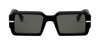 Fendi Graphy Acetate Rectangle Sunglasses In Grey