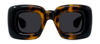 Loewe Fashion Show Inflatable  Lw40098i 52a Square Sunglasses In Grey