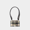 Alexander Mcqueen Mini Satchel Bag Tweed Chain Detail In Multicolor
