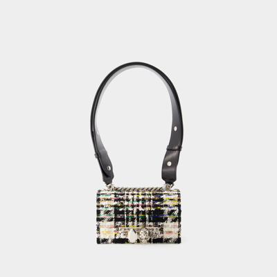 ALEXANDER MCQUEEN JEWELL SATCHEL MINI BAG - ALEXANDER MCQUEEN - TWEED - MULTI