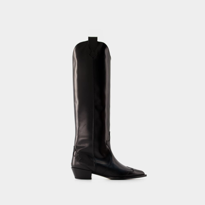 Aeyde Bottes Aruna -  - Cuir - Noir In Black