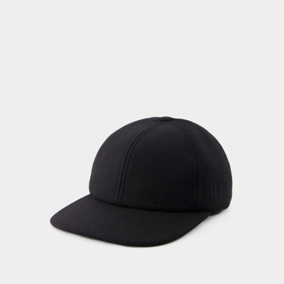 Patou Unisex Cap -  - Wool - Black