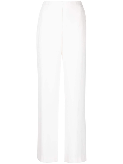 P.a.r.o.s.h Wide-leg Elasticated-waist Trousers In White
