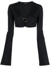 Louisa Ballou Black Classic Cardigan In Black