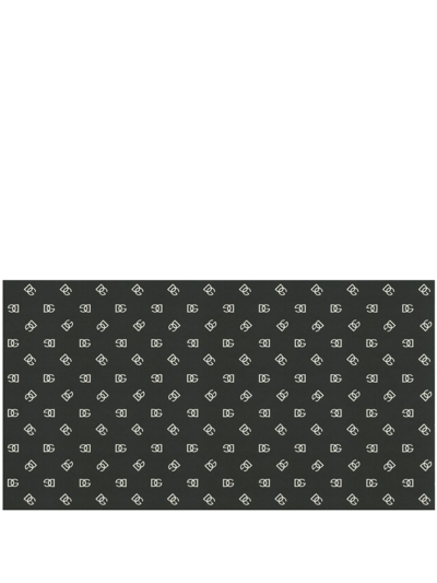 Dolce & Gabbana Monogram-logo Wallpaper In Black