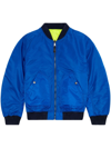 Diesel J-mattan Reversible Bomber Jacket In Blue