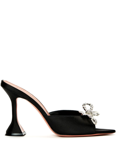 Amina Muaddi Rosie 95mm Crystal-embellished Sandals In Black
