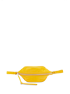 Jil Sander Zippe Leather Shoulder Bag In Yellow