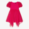 GIVENCHY GIRLS FUCHSIA PINK TULLE DRESS