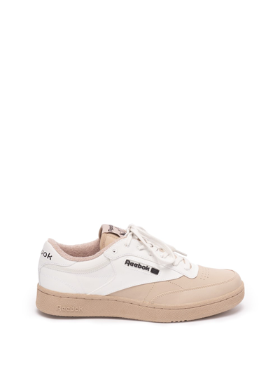 Reebok Sneakers In Leather And Nylon In Beige