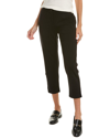 Eileen Fisher Petite Flex Ponte Slouchy Ankle Pant In Black