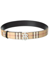 BURBERRY BURBERRY TB BUCKLE LEATHER CHECK BELT