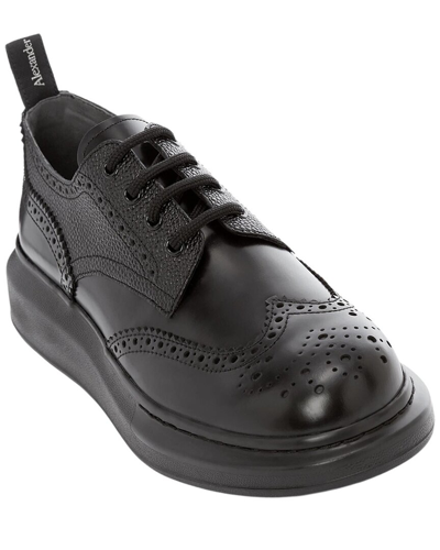 Alexander Mcqueen Black Hybrid Lace-up Brogues