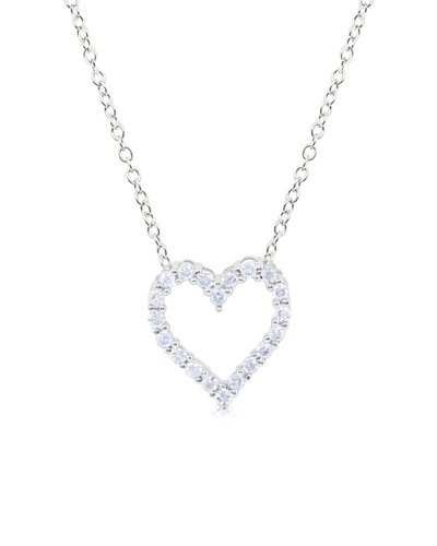 Meira T 14k 0.25 Ct. Tw. Diamond Heart Necklace