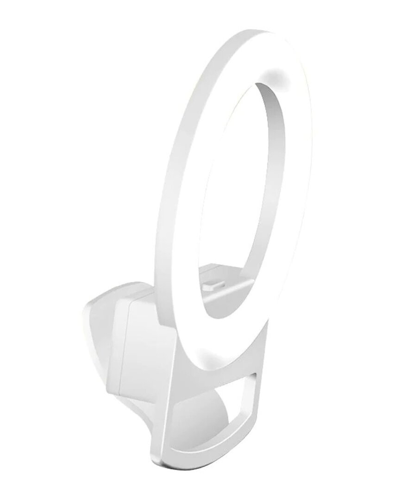 MULTITASKY MULTITASKY CLIP-ON WHITE MINI PHONE SELFIE RING LIGHT