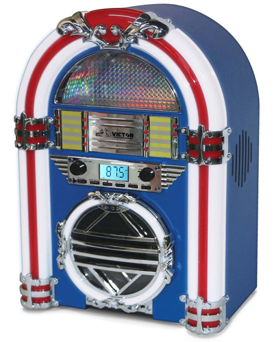 Victor Audio Victor Blue Broadway Desktop Bluetooth Jukebox