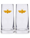 Spode Creatures Of Curiosity Highball Glasses Set, 2 Pieces In Multicolor