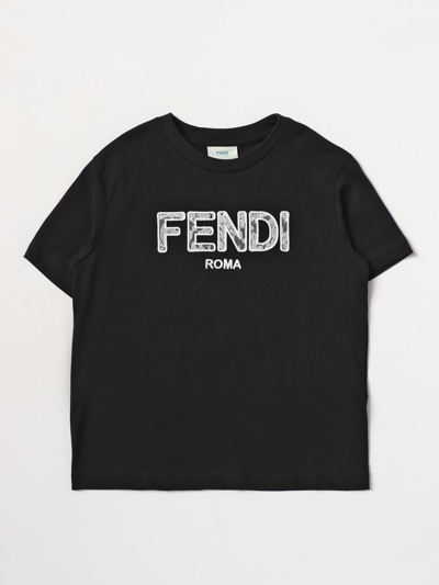 Fendi T-shirt  Kids Kids In Black