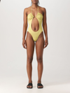 PALM ANGELS SWIMSUIT PALM ANGELS WOMAN COLOR YELLOW,E50412003