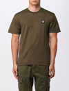 STONE ISLAND T恤 STONE ISLAND 男士 颜色 绿色,E53031012