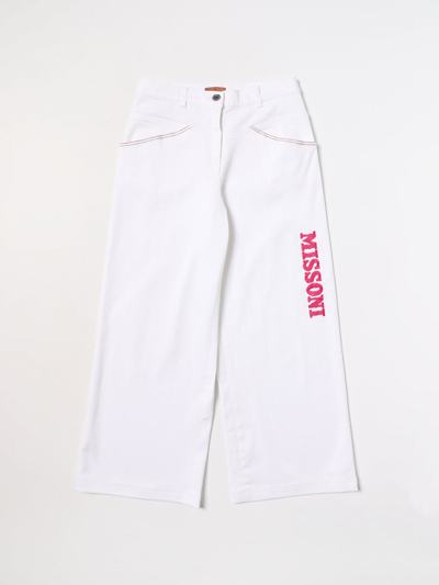 Missoni Kids' 牛仔裤  儿童 颜色 白色 In White