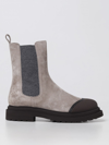 Brunello Cucinelli Flat Ankle Boots  Woman Color Ecru