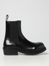 Bottega Veneta Ankle-length Leather Chelsea Boots With Platform Sole In Black
