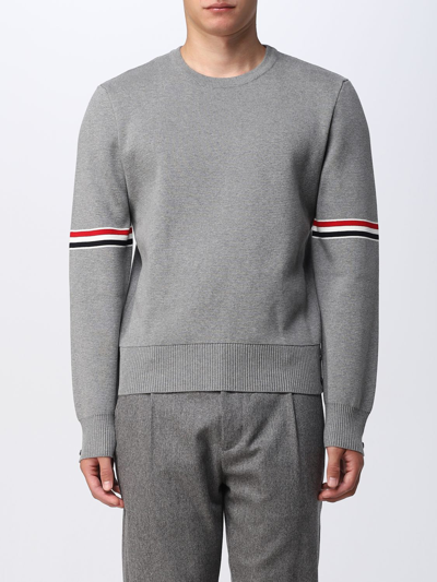 THOM BROWNE SWEATER THOM BROWNE MEN COLOR GREY,E51929020